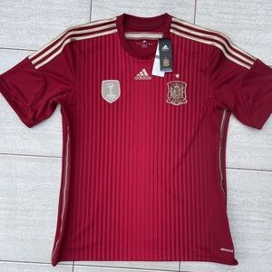 Adidas Spain 2014 Home Kit soccer jersey